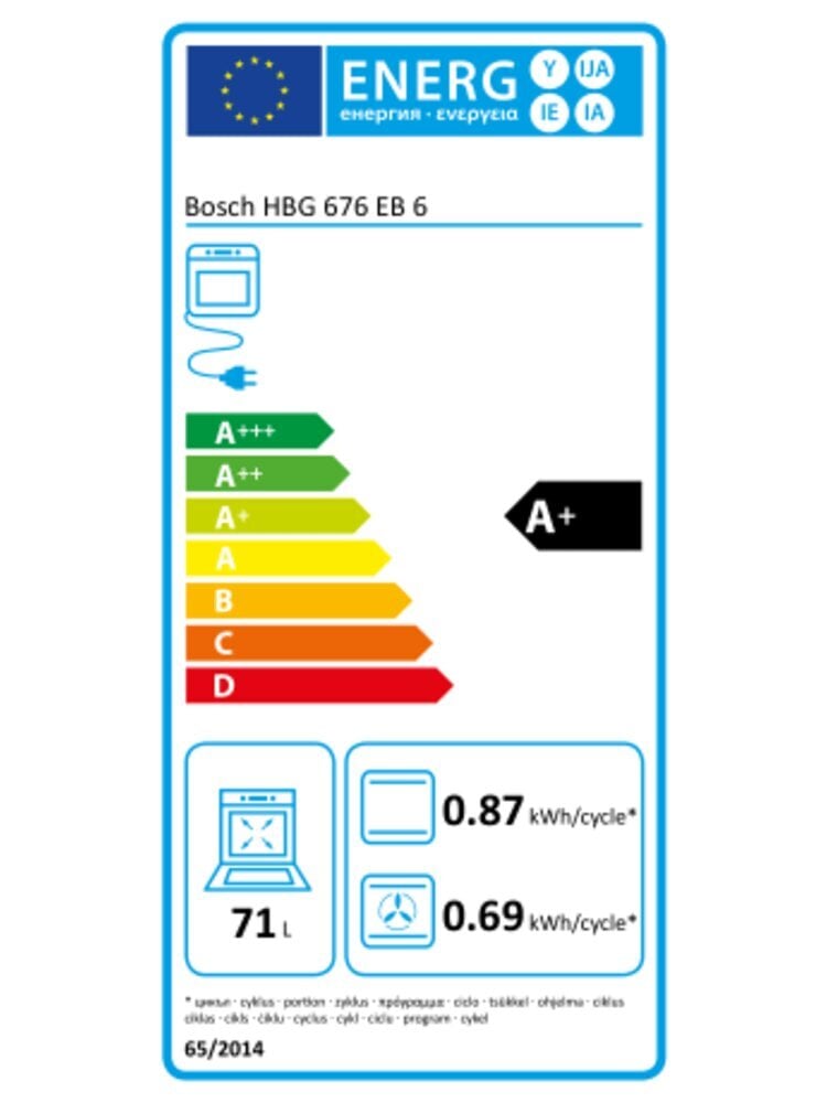 Bosch HBG676EB6 kaina ir informacija | Orkaitės | pigu.lt