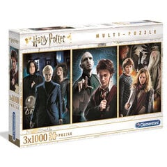 Dėlionių rinkinys Clementoni 61884 Haris Poteris (Harry Potter), 3 x 1000 d. kaina ir informacija | Dėlionės (puzzle) | pigu.lt