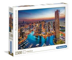 Dėlionė Clementoni 31814 High Quality Dubajaus prieplauka, 1500 d. kaina ir informacija | Dėlionės (puzzle) | pigu.lt