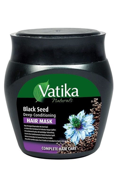 Plaukų kaukė Dabur Vatika Black Seed 500 ml kaina ir informacija | Priemonės plaukų stiprinimui | pigu.lt