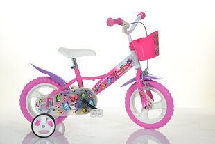 Dviratukas vaikams Bimbo Bike 12" Girl Butterfly, rožinis kaina ir informacija | Dviračiai | pigu.lt