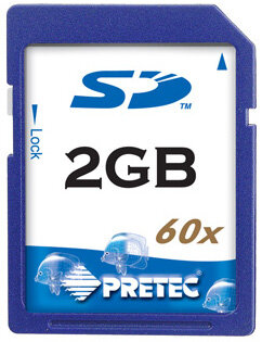 Pretec SecureDigital SD 2GB kaina ir informacija | Atminties kortelės fotoaparatams, kameroms | pigu.lt