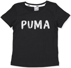 Puma Блузка для подростков Alpha Tee G Black цена и информация | Рубашки для девочек | pigu.lt