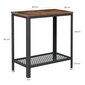 Kavos staliukas Songmics 60 cm, rudas/juodas kaina ir informacija | Kavos staliukai | pigu.lt