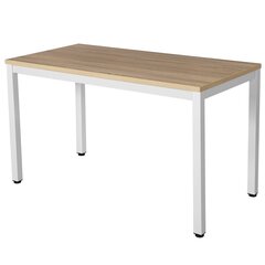 Rašomasis stalas Songmics 120 cm, rudas/baltas kaina ir informacija | Kompiuteriniai, rašomieji stalai | pigu.lt