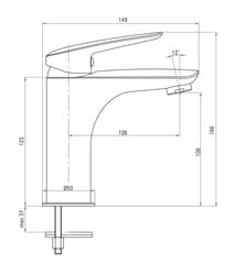 Deante maišytuvas Coriander su automatiniu ventiliu BCN 021N, chrome цена и информация | Смесители | pigu.lt