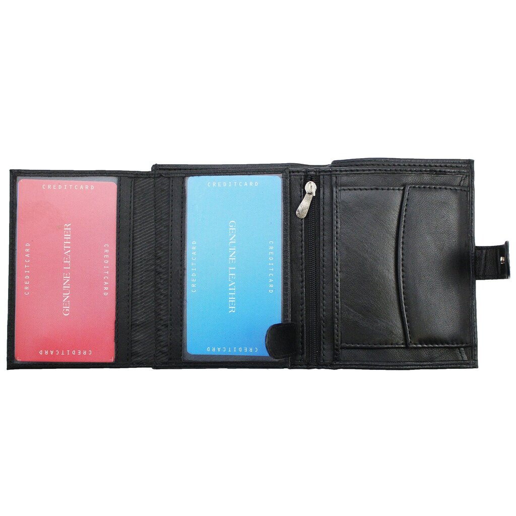 Piniginė Genuine Leather 1225BLL kaina ir informacija | Vyriškos piniginės, kortelių dėklai | pigu.lt