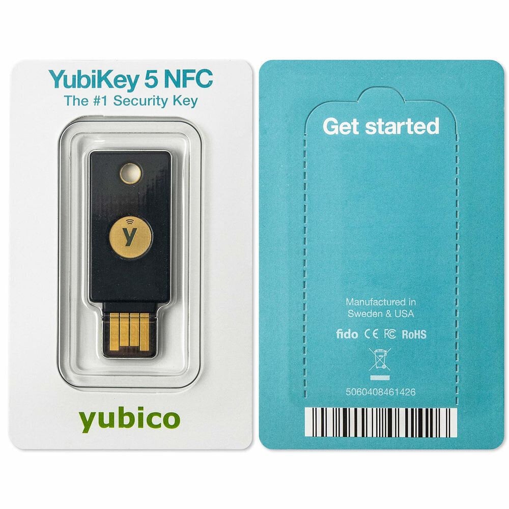 USB laikmena YubiKey 5 NFC kaina ir informacija | USB laikmenos | pigu.lt