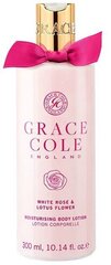 Kūno losjonas Grace Cole White Rose & Lotus Flower 300 ml kaina ir informacija | Kūno kremai, losjonai | pigu.lt