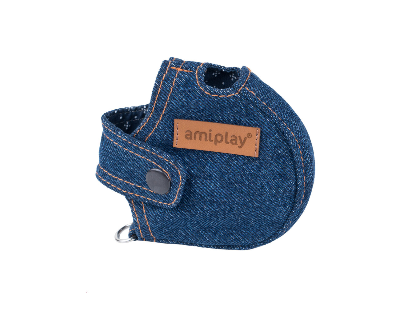 Pavadėlio dėklas Amiplay Denim Navy Blue, XL kaina ir informacija | Pavadėliai šunims | pigu.lt