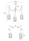 Opviq Alby pakabinamas šviestuvas Pamukkale - N-1216 kaina ir informacija | Pakabinami šviestuvai | pigu.lt