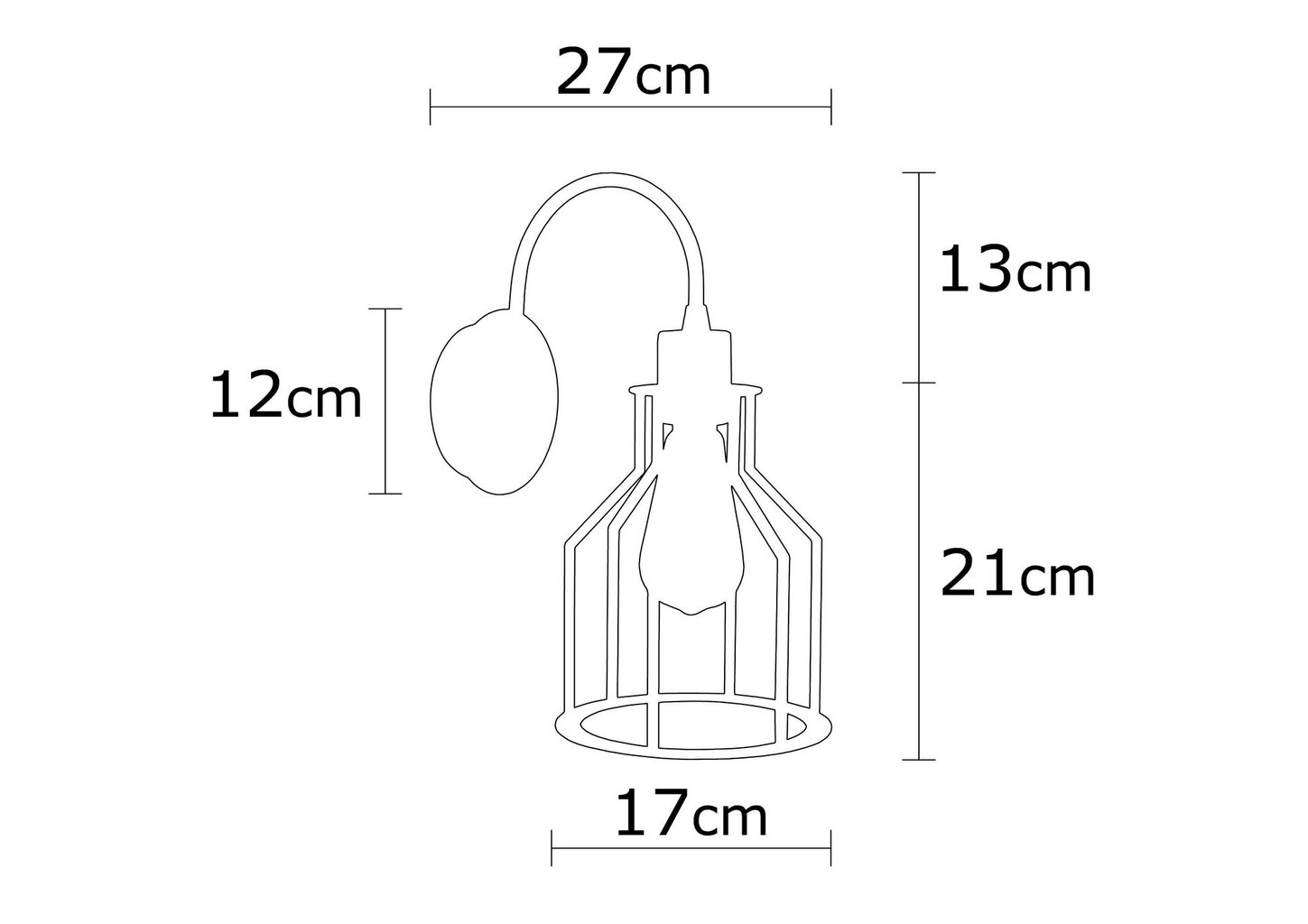 Opviq Noor Sieninis šviestuvas Alacati - N-1099 kaina ir informacija | Sieniniai šviestuvai | pigu.lt