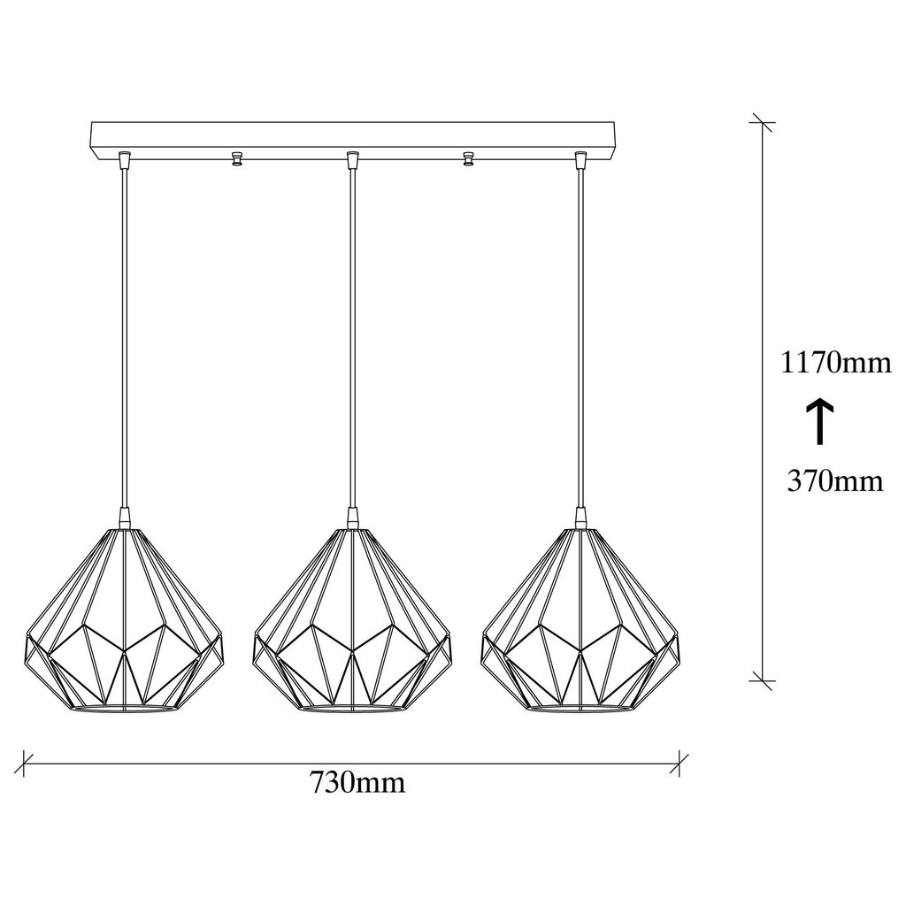 Opviq Sheen pakabinamas šviestuvas Diamond kaina ir informacija | Pakabinami šviestuvai | pigu.lt