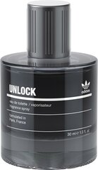 Туалетная вода Adidas Unlock for Him EDT для мужчин 30 мл цена и информация | Мужские духи | pigu.lt