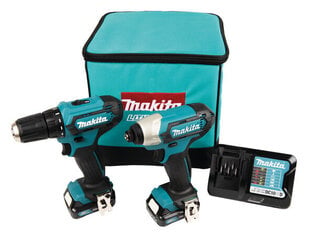 Набор аккумуляторных инструментов Makita CXT, 2X2.0AH, TD110, DF333 цена и информация | Шуруповерты, дрели | pigu.lt