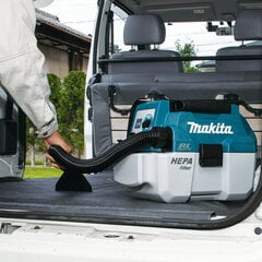 Аккумуляторный пылесос для сухой и влажной уборки Makita DVC750LZ, 18В цена и информация | Промышленные пылесосы | pigu.lt