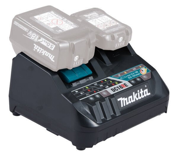 Akumuliatoriaus įkroviklis Makita DC18RE, CXT & LXT, 15-55MIN цена и информация | Suktuvai, gręžtuvai | pigu.lt