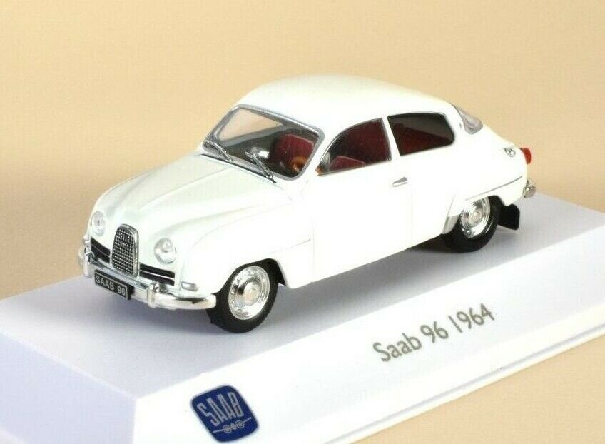 Saab 96 White 1964 3898002 Atlas Saab Collection 1:43 kaina ir informacija | Kolekciniai modeliukai | pigu.lt