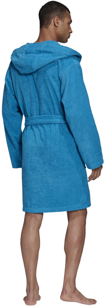 Vyriškas chalatas Adidas Bathrobe U Blue цена и информация | Vyriški chalatai, pižamos | pigu.lt