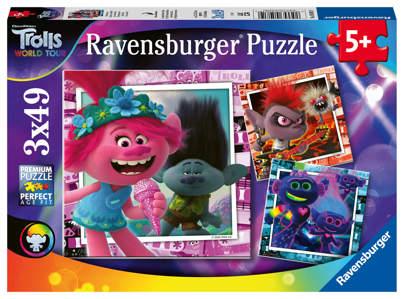 Dėlionė Ravensburger Troliai 2, 3x49 d., 05081 kaina ir informacija | Dėlionės (puzzle) | pigu.lt