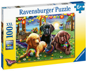 Dėlionė Ravensburger Šuniukų iškyla 100 d., 12886 kaina ir informacija | Dėlionės (puzzle) | pigu.lt