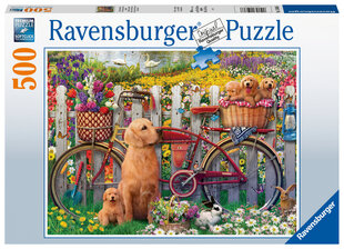 Dėlionė Ravensburger Šuniukai sode, 500 d., 15036 kaina ir informacija | Dėlionės (puzzle) | pigu.lt