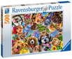 Dėlionė Ravensburger Gyvūnų asmenukė, 500 d.,15042 kaina ir informacija | Dėlionės (puzzle) | pigu.lt
