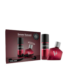 Набор Bruno Banani Loyal Man для мужчин: парфюмерная вода EDP 30 мл + спрей дезодорант 50 мл цена и информация | Мужские духи | pigu.lt