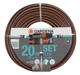 Универсальный комплект Gardena Comfort Flex, 13 мм шланг,20 м и соединительные элементы цена и информация | Оборудование для полива | pigu.lt