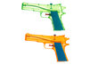 Vandens šautuvas i-Play 18 cm, 2 vnt цена и информация | Vandens, smėlio ir paplūdimio žaislai | pigu.lt
