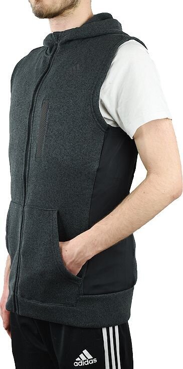 Liemenė vyrams Adidas Ultra Fleece Vest M AP8166, pilka kaina ir informacija | Vyriškos liemenės | pigu.lt