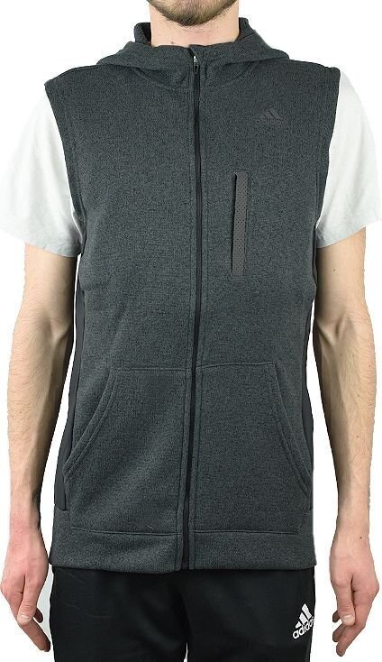 Liemenė vyrams Adidas Ultra Fleece Vest M AP8166, pilka kaina ir informacija | Vyriškos liemenės | pigu.lt