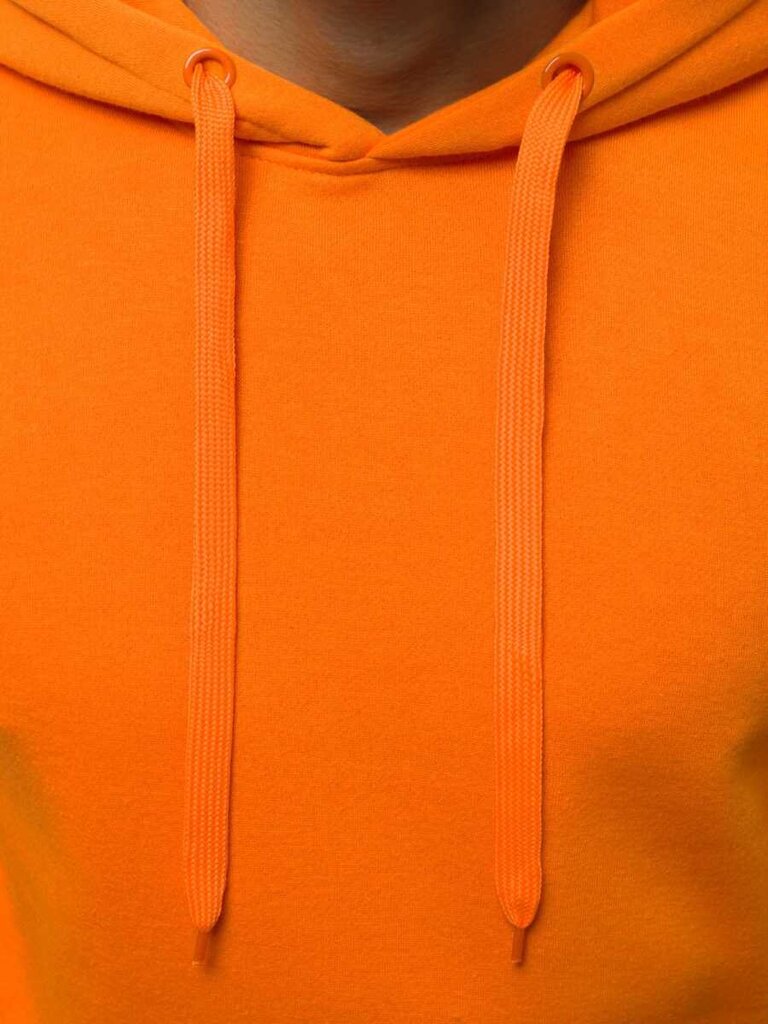 Oranžinės spalvos vyriškas džemperis su gobtuvu "Buvoli" kaina ir informacija | Džemperiai vyrams | pigu.lt