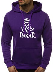 Violetinės spalvos vyriškas džemperis su gobtuvu "Dakar" kaina ir informacija | Džemperiai vyrams | pigu.lt