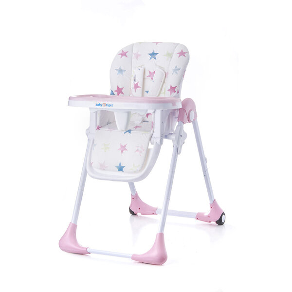 Maitinimo kėdutė Babytiger Benji, pink kaina | pigu.lt