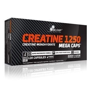 Olimp Creatine Mega Caps, 1250 mg 120 kaps. kaina ir informacija | Aminorūgštys | pigu.lt