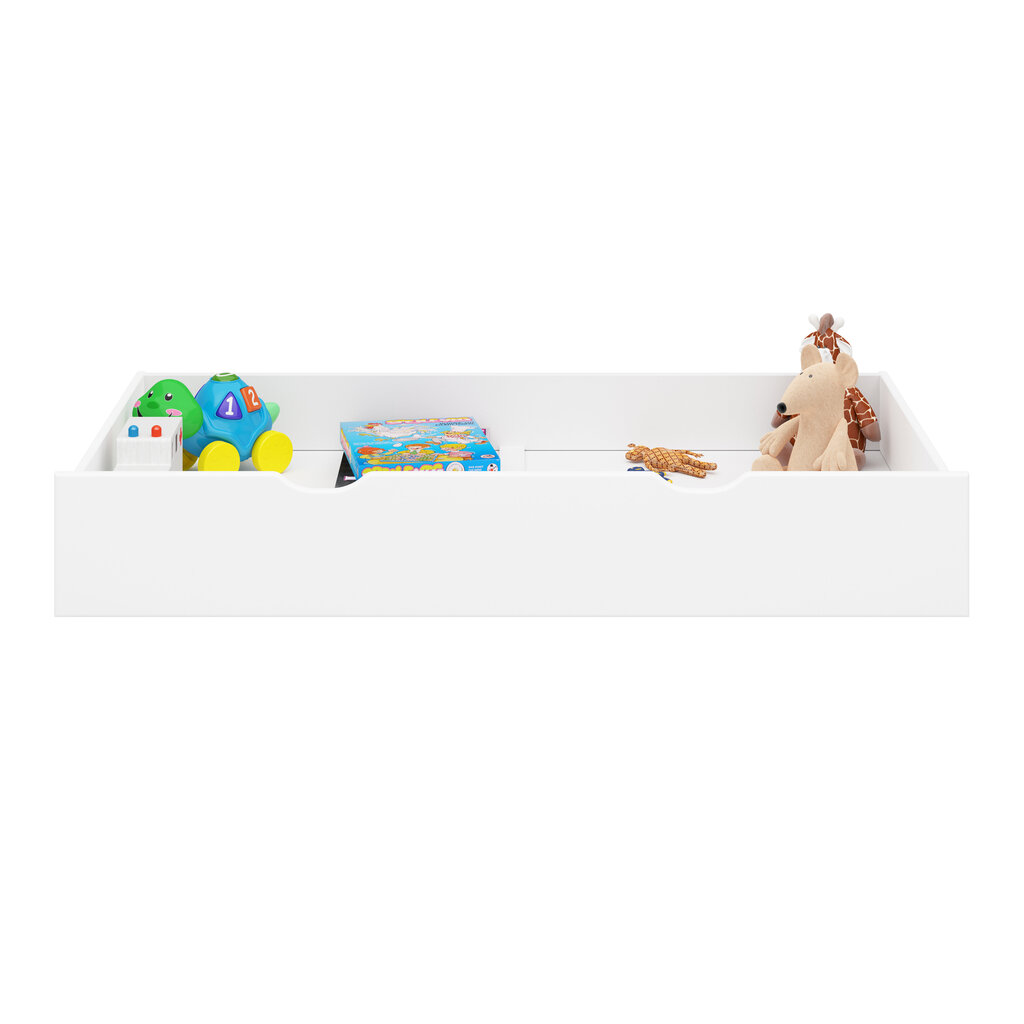 Patalynės dėžė Steens Alba 619, 80.8x133.1 cm balta kaina ir informacija | Vaikiškos lovos | pigu.lt
