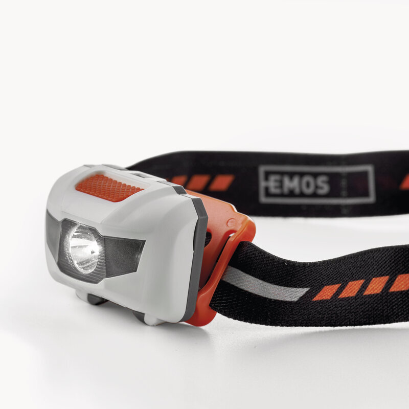 Žibintuvėlis ant galvos EMOS 1W LED + 2 x LED 3xAAA kaina ir informacija | Žibintai ir prožektoriai | pigu.lt