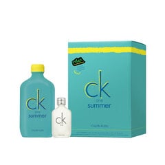 Rinkinys Calvin Klein CK One Summer: EDT 100 ml + miniatiūra 15 ml kaina ir informacija | Kvepalai moterims | pigu.lt