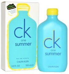 Туалетная вода Calvin Klein CK One Summer EDT для мужчин 100 мл ; цена и информация | Мужские духи | pigu.lt