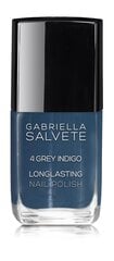 Лак для ногтей Gabriella Salvete Longlasting Enamel 11 мл, 04 Grey Indigo цена и информация | Лаки, укрепители для ногтей | pigu.lt
