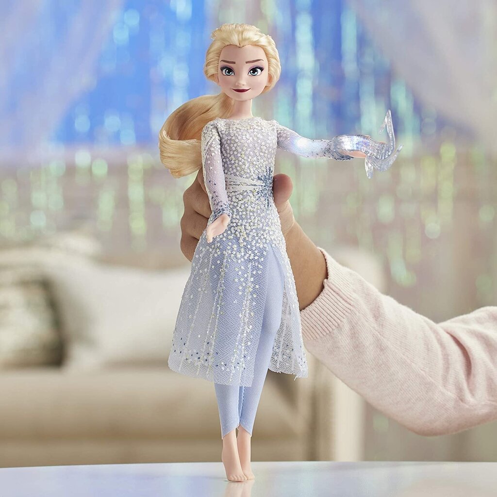 Lėlė Elza su šviesomis ir garsais Hasbro Disney Ledo šalis (Frozen) kaina ir informacija | Žaislai mergaitėms | pigu.lt