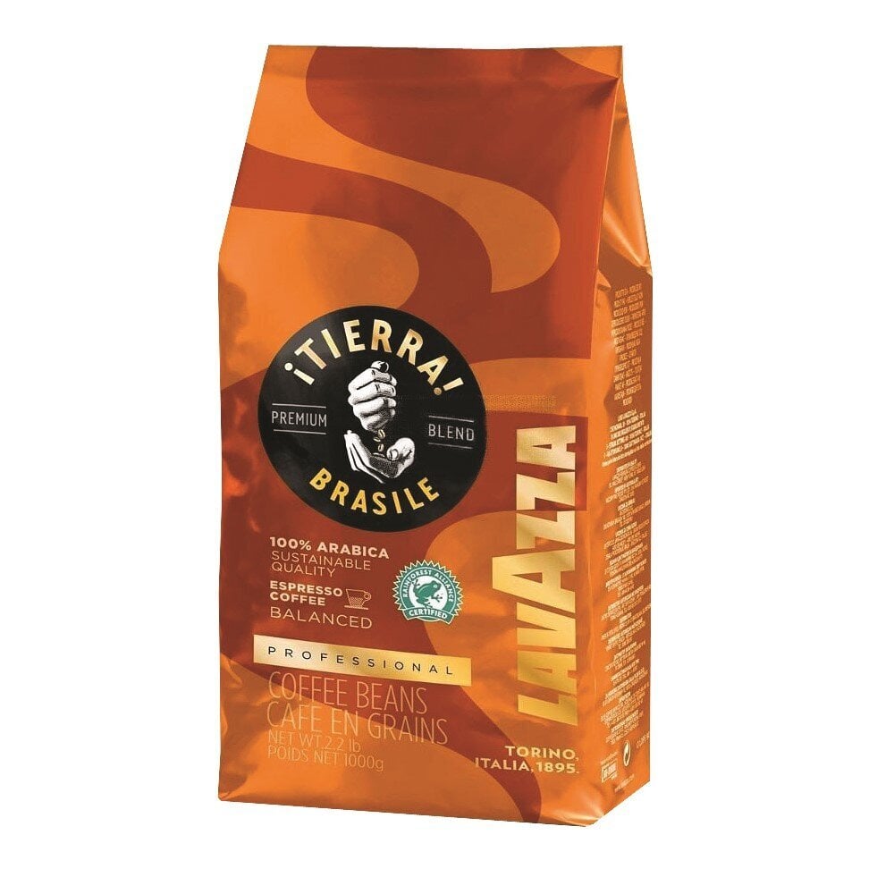 Lavazza Tierra Origins Brazil 100% Arabica kavos pupelės, 1 kg цена и информация | Kava, kakava | pigu.lt