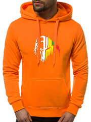 Oranžinis vyriškas džemperis su gobtuvu "Riteris" цена и информация | Мужские толстовки | pigu.lt