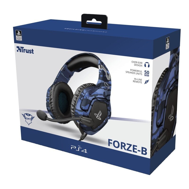 Trust GXT 488 Forze-B PS4 kaina ir informacija | Ausinės | pigu.lt