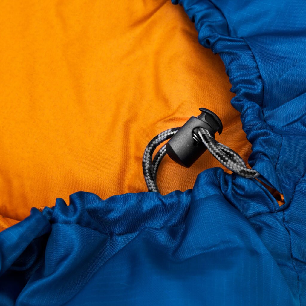 Miegmaišis Spokey Outlast 220x75 cm, mėlynas/oranžinis kaina ir informacija | Miegmaišiai | pigu.lt