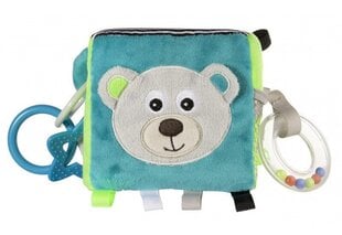 CANPOL BABIES сенсорный мягкий кубик Bears 12x12x12cm, 68/073_grey цена и информация | Игрушки для малышей | pigu.lt