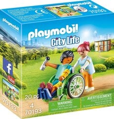 70193 PLAYMOBIL® City Life Пациент в коляске цена и информация | Конструкторы и кубики | pigu.lt