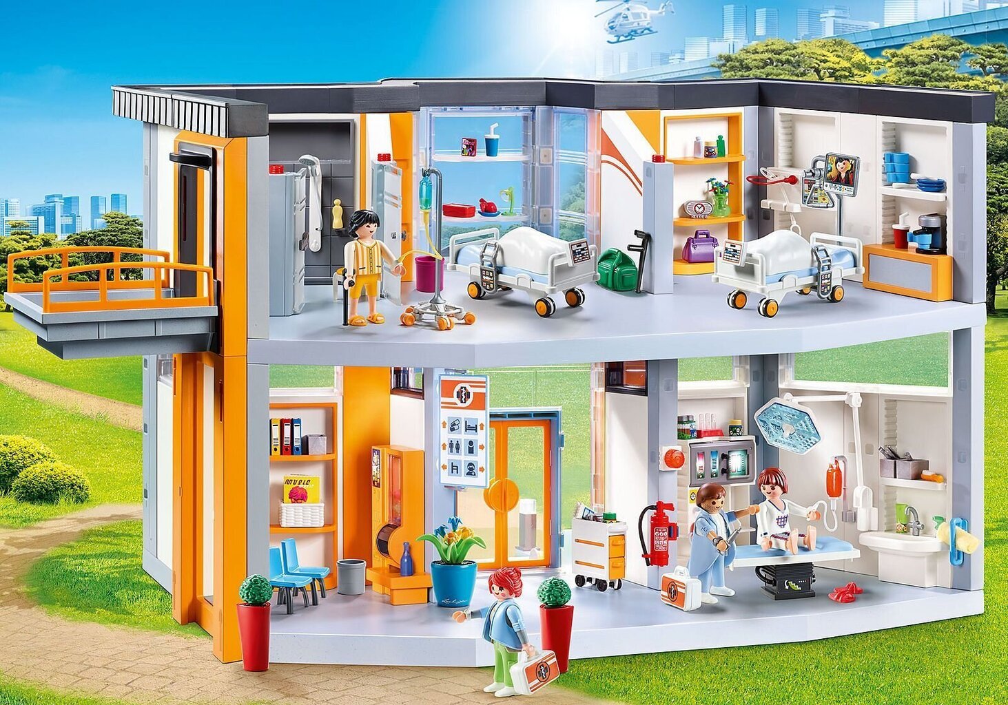 70190 PLAYMOBIL® City Life, Didžioji ligoninė цена и информация | Konstruktoriai ir kaladėlės | pigu.lt