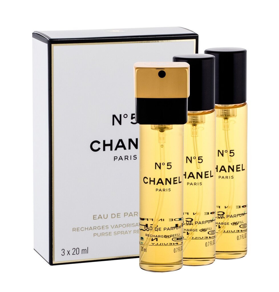Kvapusis vanduo Chanel No. 5 EDP moterims, 3 x 20 ml kaina ir informacija | Kvepalai moterims | pigu.lt